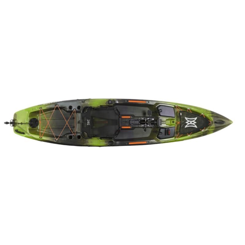 Perception Pescador Pilot 12 Sit-On-Top Fishing Kayak – Pedal Drive, Adjustable Frame Seat & Tackle Storage (12′, Dapper) - Image 2